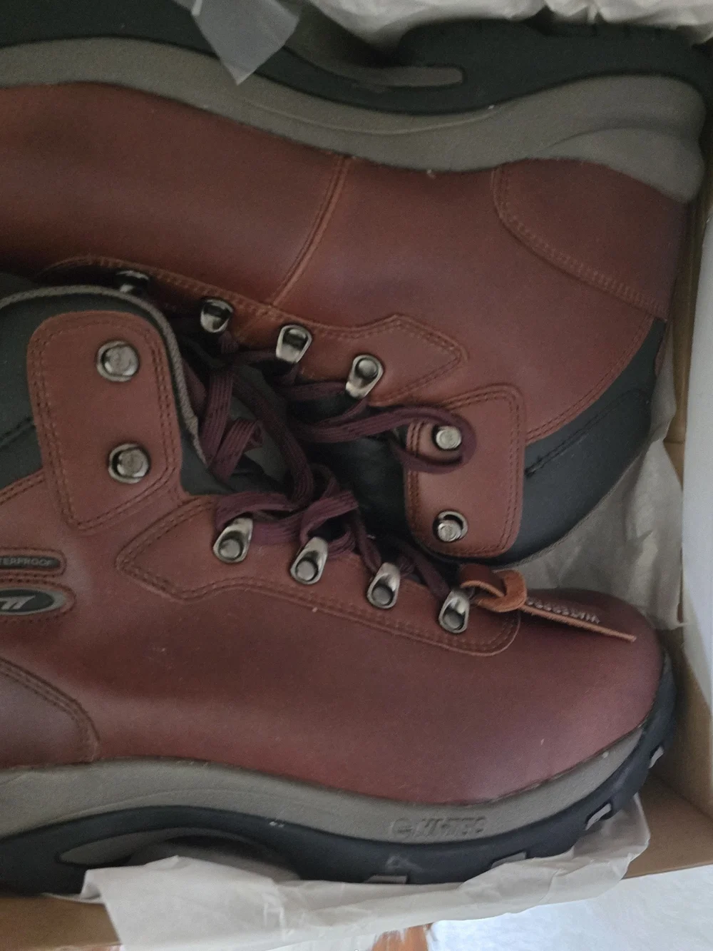 Hi-Tec Men's Brown Waterproof Hiking Boots